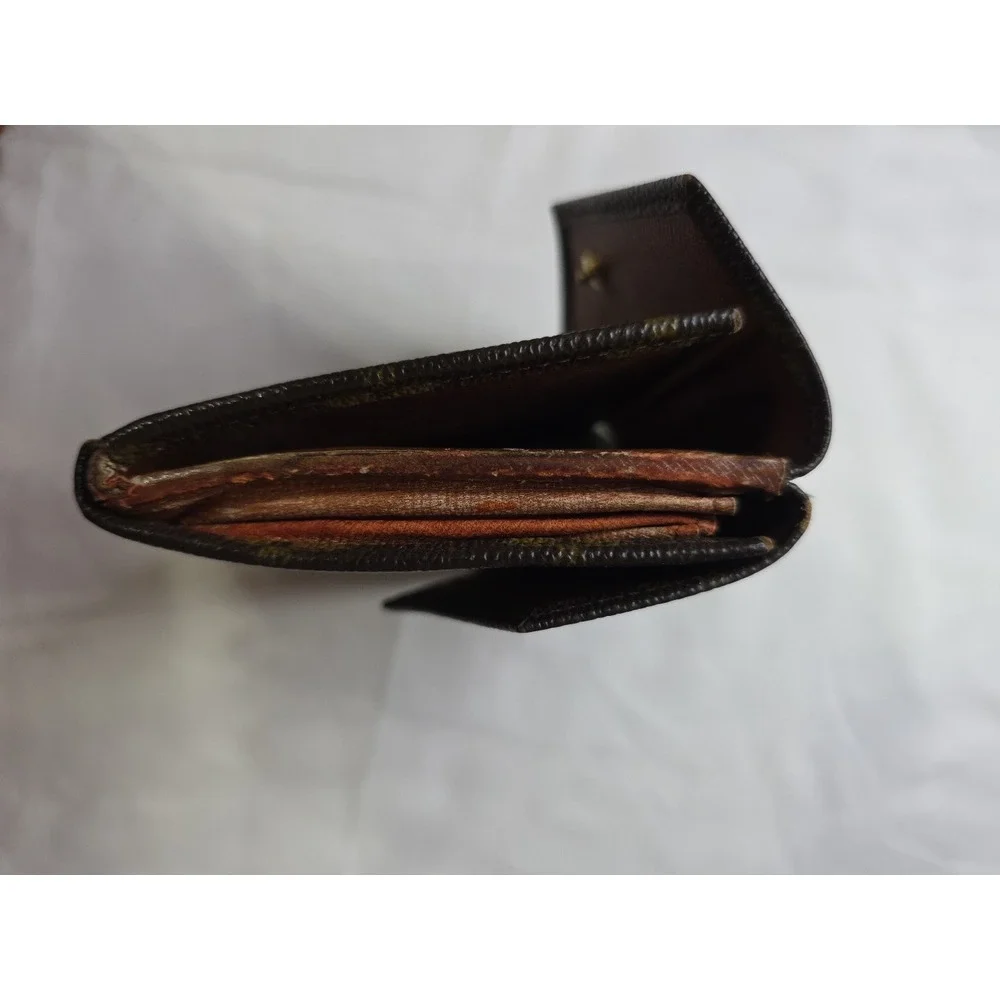 Louis Vuitton, Brown Mono, Mens Multiple‎ Tri-fold Wallet